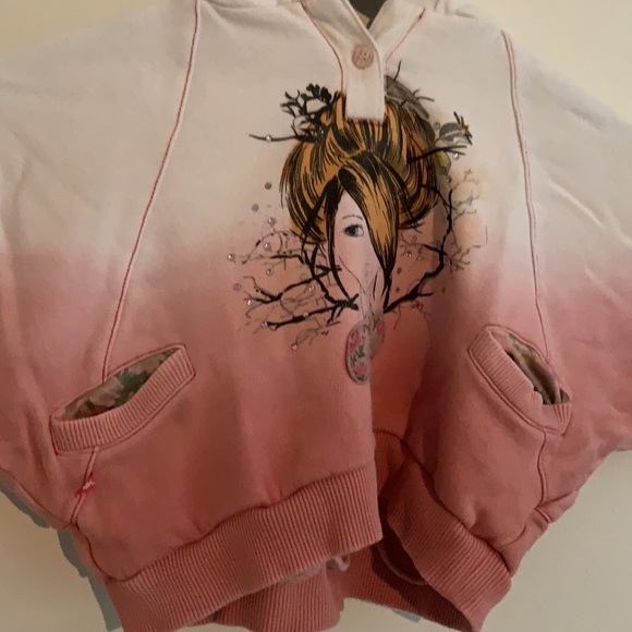 Two Belles kids short sleeved hoodie - Picture 4 of 6